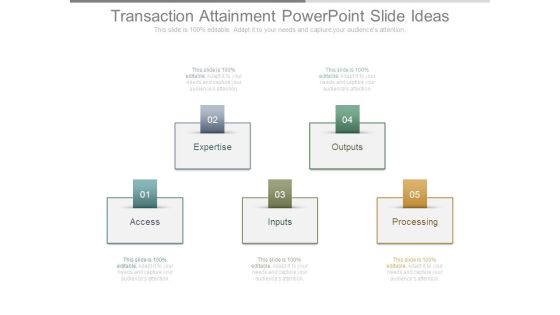 Transaction Attainment Powerpoint Slide Ideas Transaction Attainment Powerpoint Slide Ideas
