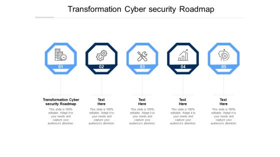 Transformation Cyber Security Roadmap Ppt PowerPoint Presentation Infographic Template Visual Aids Cpb Pdf