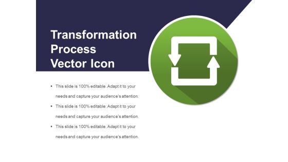 Transformation Process Vector Icon Ppt PowerPoint Presentation File Icon PDF