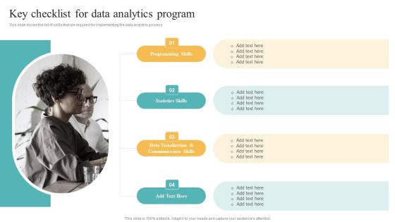 Transformation Toolkit Competitive Intelligence Information Analysis Key Checklist For Data Analytics Program Demonstration PDF Transformation Toolkit Competitive Intelligence Information Analysis Key Checklist For Data Analytics Program Demonstration PDF
