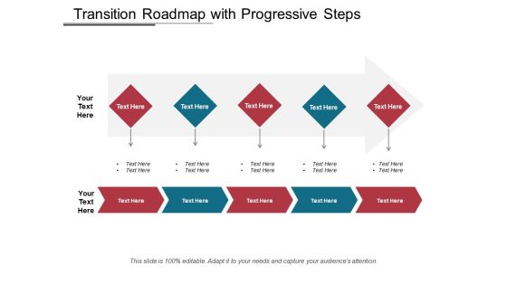 Transition Roadmap With Progressive Steps Ppt PowerPoint Presentation Gallery Elements PDF Transition Roadmap With Progressive Steps Ppt PowerPoint Presentation Gallery Elements PDF