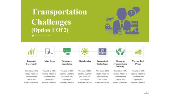 Transportation Challenges Template 1 Ppt PowerPoint Presentation Slides Graphic Tips Transportation Challenges Template 1 Ppt PowerPoint Presentation Slides Graphic Tips
