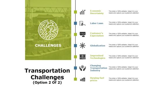 Transportation Challenges Template 2 Ppt PowerPoint Presentation File Slide Download