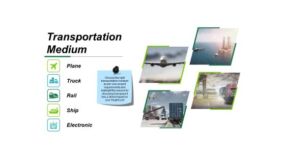 Transportation Medium Ppt PowerPoint Presentation Styles Visual Aids