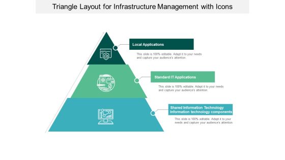Triangle Layout For Infrastructure Management With Icons Ppt Powerpoint Presentation Infographics Maker Triangle Layout For Infrastructure Management With Icons Ppt Powerpoint Presentation Infographics Maker