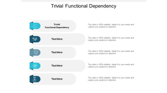 Trivial Functional Dependency Ppt PowerPoint Presentation Portfolio Gridlines Cpb
