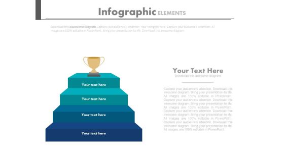 Trophy On Top Of Stairs For Success Powerpoint Slides Trophy On Top Of Stairs For Success Powerpoint Slides