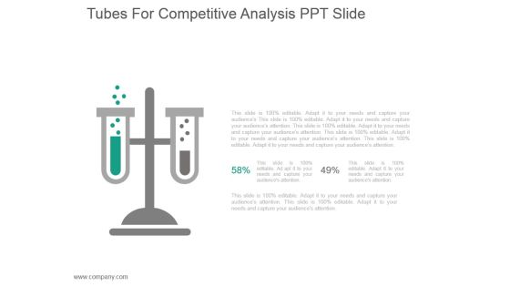 Tubes For Competitive Analysis Ppt Slide Tubes For Competitive Analysis Ppt Slide
