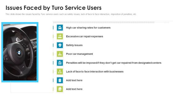 Turo Investor Capital Fundraising Pitch Deck Issues Faced By Turo Service Users Brochure PDF Turo Investor Capital Fundraising Pitch Deck Issues Faced By Turo Service Users Brochure PDF