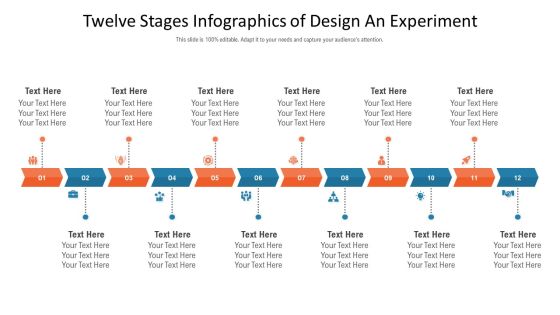 Twelve Stages Infographics Of Design An Experiment Ppt PowerPoint Presentation Gallery Slides PDF