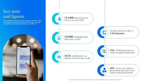 Twitter Company Summary Key Stats And Figures Icons PDF Twitter Company Summary Key Stats And Figures Icons PDF