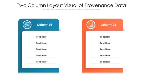 Two Column Layout Visual Of Provenance Data Ppt PowerPoint Presentation Slides Graphic Images PDF Two Column Layout Visual Of Provenance Data Ppt PowerPoint Presentation Slides Graphic Images PDF