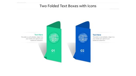 Two Folded Text Boxes With Icons Ppt PowerPoint Presentation Icon Deck PDF Two Folded Text Boxes With Icons Ppt PowerPoint Presentation Icon Deck PDF
