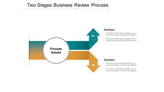 Two Stages Business Review Process Ppt Powerpoint Presentation File Show