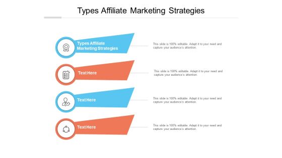 Types Affiliate Marketing Strategies Ppt PowerPoint Presentation Portfolio Background Designs Cpb Types Affiliate Marketing Strategies Ppt PowerPoint Presentation Portfolio Background Designs Cpb