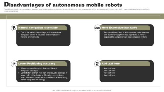 Types Of Independent Robotic System Disadvantages Of Autonomous Mobile Robots Sample PDF Types Of Independent Robotic System Disadvantages Of Autonomous Mobile Robots Sample PDF