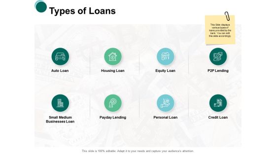 Types Of Loans Business Ppt PowerPoint Presentation Infographic Template Graphics Pictures Types Of Loans Business Ppt PowerPoint Presentation Infographic Template Graphics Pictures