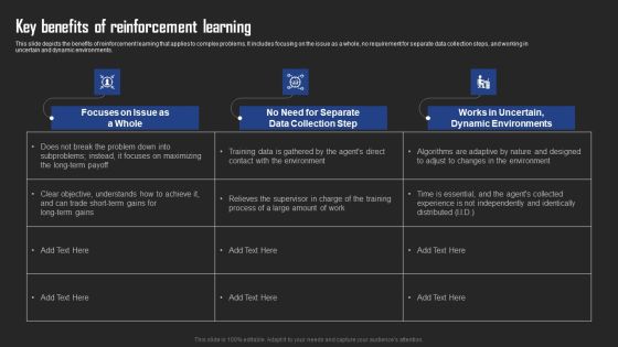 Types Of Reinforcement Learning In ML Key Benefits Of Reinforcement Learning Slides PDF Types Of Reinforcement Learning In ML Key Benefits Of Reinforcement Learning Slides PDF