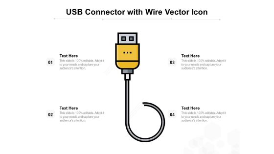 USB Connector With Wire Vector Icon Ppt PowerPoint Presentation Icon Influencers PDF USB Connector With Wire Vector Icon Ppt PowerPoint Presentation Icon Influencers PDF
