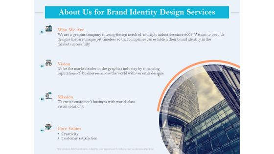 Ultimate Brand Creation Corporate Identity About Us For Brand Identity Design Services Ppt Infographics Layouts PDF Ultimate Brand Creation Corporate Identity About Us For Brand Identity Design Services Ppt Infographics Layouts PDF
