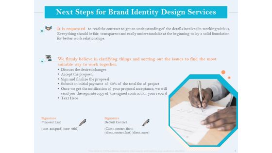 Ultimate Brand Creation Corporate Identity Next Steps For Brand Identity Design Services Ppt Gallery Introduction PDF Ultimate Brand Creation Corporate Identity Next Steps For Brand Identity Design Services Ppt Gallery Introduction PDF