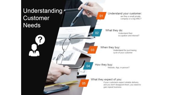 Understanding Customer Needs Ppt PowerPoint Presentation Layouts Display Understanding Customer Needs Ppt PowerPoint Presentation Layouts Display