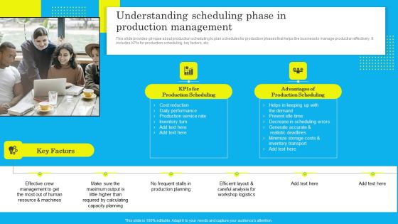 Understanding Scheduling Phase In Production Management Graphics PDF Understanding Scheduling Phase In Production Management Graphics PDF