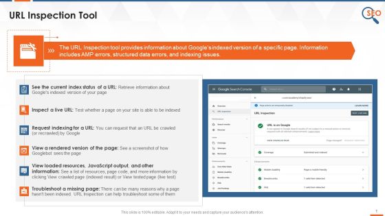 Understanding Url Inspection Tool In Google Search Console Training Ppt Understanding Url Inspection Tool In Google Search Console Training Ppt