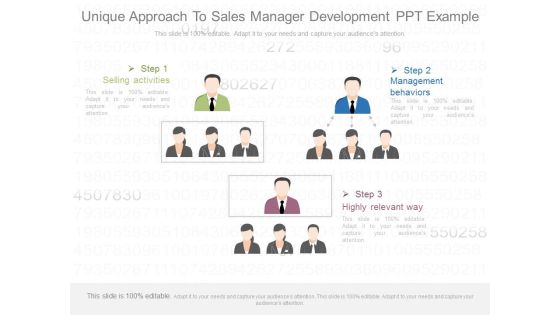 Unique Approach To Sales Manager Development Ppt Example