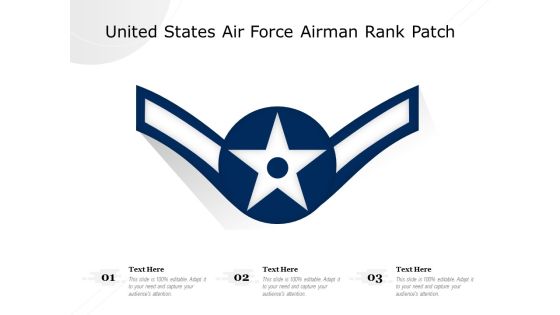 United States Air Force Airman Rank Patch Ppt PowerPoint Presentation Icon Inspiration PDF United States Air Force Airman Rank Patch Ppt PowerPoint Presentation Icon Inspiration PDF