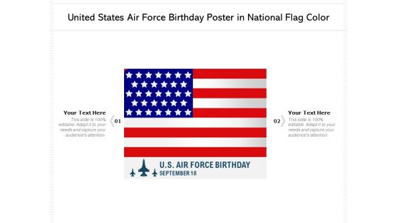 United States Air Force Birthday Poster In National Flag Color Ppt PowerPoint Presentation Gallery Icon PDF United States Air Force Birthday Poster In National Flag Color Ppt PowerPoint Presentation Gallery Icon PDF