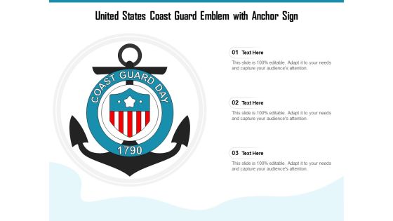 United States Coast Guard Emblem With Anchor Sign Ppt PowerPoint Presentation Ideas Themes PDF United States Coast Guard Emblem With Anchor Sign Ppt PowerPoint Presentation Ideas Themes PDF