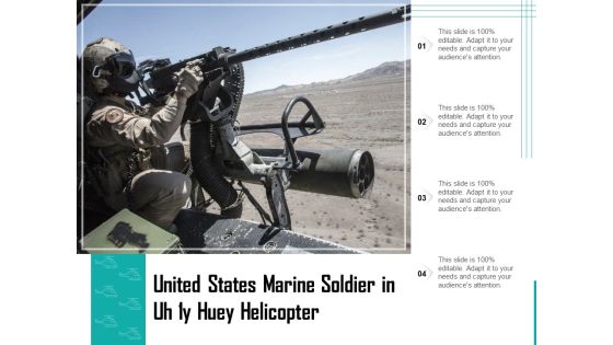 United States Marine Soldier In Uh 1Y Huey Helicopter Ppt PowerPoint Presentation Model Samples PDF United States Marine Soldier In Uh 1Y Huey Helicopter Ppt PowerPoint Presentation Model Samples PDF
