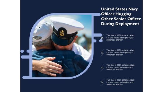 United States Navy Officer Hugging Other Senior Officer During Deployment Ppt PowerPoint Presentation Infographic Template Inspiration PDF United States Navy Officer Hugging Other Senior Officer During Deployment Ppt PowerPoint Presentation Infographic Template Inspiration PDF
