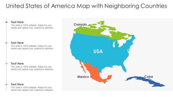 United States Of America Map With Neighboring Countries Ppt PowerPoint Presentation File Master Slide PDF United States Of America Map With Neighboring Countries Ppt PowerPoint Presentation File Master Slide PDF
