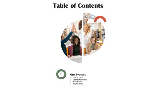 University Administration System Proposal Table Of Contents One Pager Sample Example Document University Administration System Proposal Table Of Contents One Pager Sample Example Document