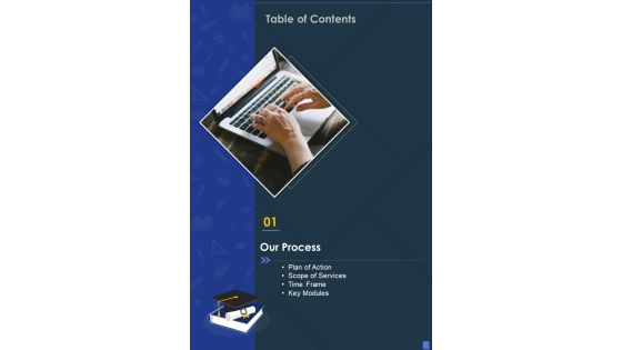 University Enterprise Resource Planning System Table Of Contents Slide One Pager Sample Example Document University Enterprise Resource Planning System Table Of Contents Slide One Pager Sample Example Document