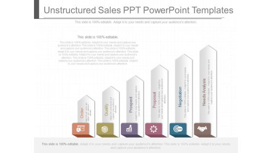 Unstructured Sales Ppt Powerpoint Templates