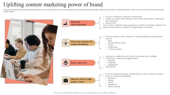 Uplifting Content Marketing Power Of Brand Designs PDF Uplifting Content Marketing Power Of Brand Designs PDF