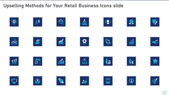 Upselling Methods For Your Retail Business Icons Slide Ppt Professional Clipart Images PDF