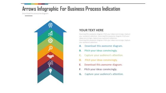 Upward Arrow With Strategic Planning Icons PowerPoint Slides Upward Arrow With Strategic Planning Icons PowerPoint Slides