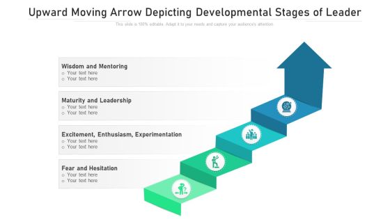Upward Moving Arrow Depicting Developmental Stages Of Leader Ppt PowerPoint Presentation File Skills PDF Upward Moving Arrow Depicting Developmental Stages Of Leader Ppt PowerPoint Presentation File Skills PDF
