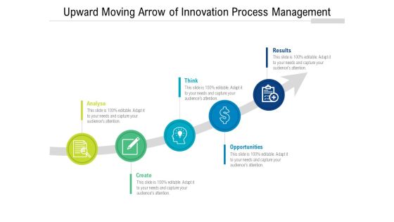 Upward Moving Arrow Of Innovation Process Management Ppt PowerPoint Presentation File Icons PDF Upward Moving Arrow Of Innovation Process Management Ppt PowerPoint Presentation File Icons PDF