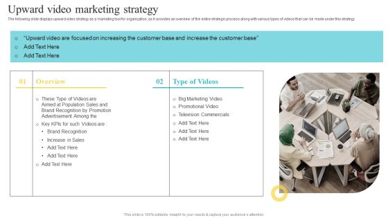 Upward Video Marketing Strategy Playbook For Social Media Platform Video Marketing Information PDF Upward Video Marketing Strategy Playbook For Social Media Platform Video Marketing Information PDF