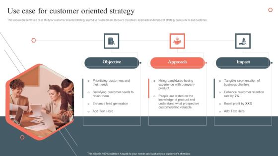 Use Case For Customer Oriented Strategy Product Development And Management Plan Background PDF Use Case For Customer Oriented Strategy Product Development And Management Plan Background PDF