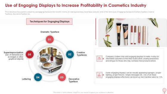 Use Of Engaging Displays To Increase Profitability In Cosmetics Industry Elements PDF Use Of Engaging Displays To Increase Profitability In Cosmetics Industry Elements PDF