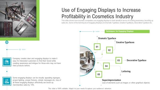 Use Of Engaging Displays To Increase Profitability In Cosmetics Industry Inspiration PDF Use Of Engaging Displays To Increase Profitability In Cosmetics Industry Inspiration PDF