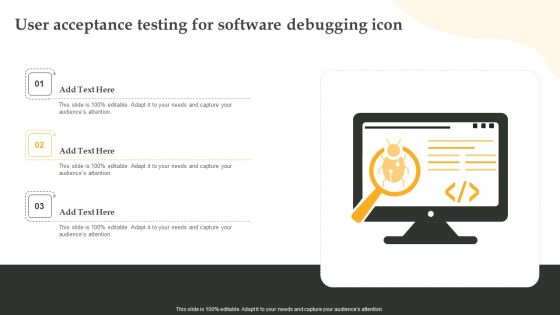 User Acceptance Testing For Software Debugging Icon Topics PDF