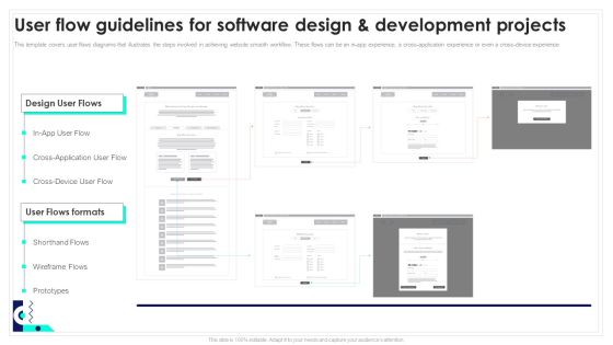 User Flow Guidelines For Software Design And Development Projects Playbook For Software Engineers Portrait PDF User Flow Guidelines For Software Design And Development Projects Playbook For Software Engineers Portrait PDF