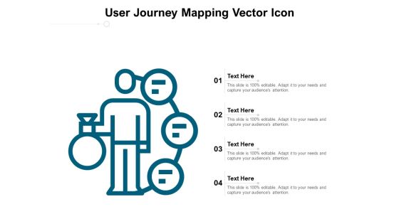 User Journey Mapping Vector Icon Ppt PowerPoint Presentation Layouts Visual Aids